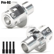 rc카 알루미늄 길이 17MM 휠 육각 13MM AR310484 310592 18 아르마 크라톤 아웃캐스트 탈리온 17 파이어팀 리미트리스 RC 자동차 2 개, Silver