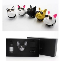 차량용 프리미엄 디퓨저 방향제 프렌치 불독 송풍구형 디퓨저 선물세트, 메탈불독07