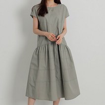 KORELAN KORELAN [] 프레즐 나그랑 바스락 밑단 플레어 롱원피스KORELAN KORELAN