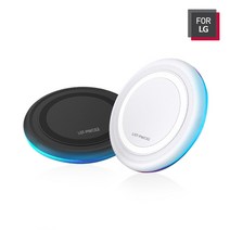 포엘지 10W 급속 LED 무선충전 패드, 화이트, 1개