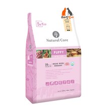 네츄럴코어 강아지 사료 에코5a 퍼피(양고기) 작은알(6.5mm) 2.4kg 7kg+뿌링치킨 2종(성장기 강아지 모견 높은 소화 흡수율 임신견 추천), 에코5a 작은알(6.5mm) 2.4kg