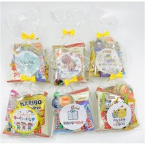 굿즈팡팡 답례품 행사 간식 과자선물세트 6개+스티커6개 set, 과자세트6개+2번스티커6개, 1세트