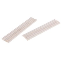 10 조각 라운드 천연 발사 나무 나무 스틱 비행기 모델 목공 목공 diy 크리스마스 크리스마스 장식 50-250mm, 자연