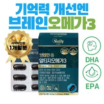 수험생 비타민 영양제 기억력 집중력 에 좋은 은행잎 추출물 오메가 3 약 1달분 두 뇌 건강 인지 능력 개선 플라보놀배당체 피쉬 오일 비린내 없는 냄새 안나는 캡슐 청소년