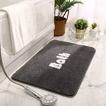 심플 실내욕실 미끄럼 방지 카펫 화장실 앞 흡수발 매트 가정용 화장실 문매트입니다, Bath-별빛 그레이입니다