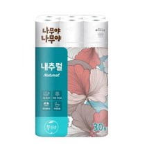 나무야나무야 내추럴 화장지 두루마리 3겹 27m 30롤, 상세페이지 참조, 30개
