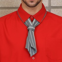 [토마토가운] 그레이줄무늬스카프 조리사스카프 TMS513GS