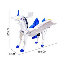 Carbot Unicorn Mirinae 프라임 시리즈 바디 로봇 키트 장난감 모델 2 in 1 원스텝 변형 자동으로차 어린, 02 blue