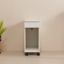H6820 이동식 본체 서랍 수납장 6colors, 아카시아화이트