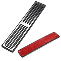 차량 페달 도어 씰 바재규어 XK XE XF XJ F-타입 용 발판 페달 패드 트림 25CM 풋 레스트, 한개옵션0, 재규어