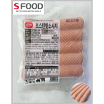 [SFOOD] 소고기 22% 돼지고기 70% 에쓰푸드 보스턴핫소세지 300g(냉동)_치즈왕자, 9팩