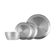 에델코첸 캠블링세트 5pcs 막걸리잔 13cm 2개 플레이트 14cm 20cm 1개