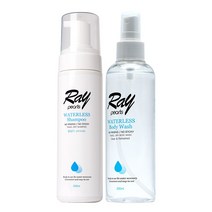 레이펄스 물없이감는샴푸+물없이씻는바디워시 200ml 세트 워터리스샴푸 바디워시, 2개