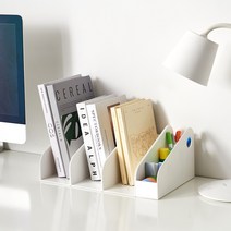 수납 책상 책꽂이, 화이트