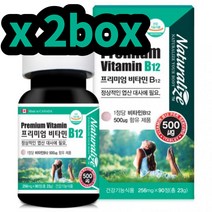 비타민B12 코발라민 단일 식품 영양제 2box 신혼 출산 비콤 고함량비타민b군 비타민b식물성원료