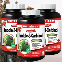 뉴트리돔 인돌3카비놀 브로콜리 양배추 여자 여성 고농축 캐나다 영양제 60캡슐 3개