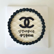 케이크어위시 샤넬케이크 포토 레터링케이크 주문제작 여친 아내 엄마 생일 기념일 축하 선물 수제 맞춤 케익 블루베리맛 초코맛 미니, 핑크, 주문일기준2일후 수령(예 일요일주문-화요일수령)