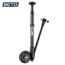 샥펌프 휴대용 튜브 에어 무선 펌프 접이식 고압 자전거 공기 충격 레버 앰프 포함 포크 앰프용 게이지 리어 서스펜션 산악 자전거 팽창기, 01 블랙, 01 Black, 01 Black