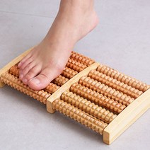 가정용 사무실 원목 발 지압 마사지기 안마기 롤러, 돌돌이발지압판