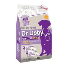 닥터도비 전연령 스킨앤코트 피부건강 건식사료, 1개, 5kg