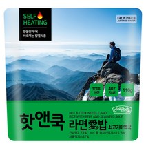 이지밥 핫앤쿡 HOT&COOK 소고기 미역국밥110g 찬물로 즉시발열, 1개