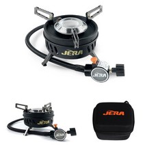 제라 호스버너 강염버너 캠핑 소형 이소가스 고화력 미니 파워 그리들 1구 로켓 스토브, 단품