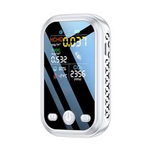 다기능 디지털 온도 습도 테스터 CO2 센서 TVOC HCHO 감지기 공기질 모니터 5 in 1 미터, 01 White