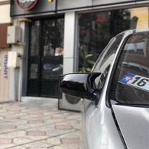 Honda civic용 박쥐 모델 미러 커버 액세서리 밝은 검정색 배트맨 케이스 자동차 외부 부품 혼다 시빅용, 01 Piano Black