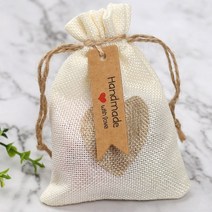 크라프트 리본 핸드메이드라벨 종이텍 100p, 상세페이지 참조, 단품