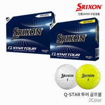 [던롭코리아 정품] 스릭슨 큐 스타 투어 3피스 골프공 골프볼, 큐스타 화이트 3피스, 1개