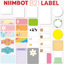 Niimbot B21 라벨프린터 라벨지, 사각화이트 50x30, 1개