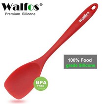 베이킹 불도장 인두 작업대 매트 스톤 WALFOS 식품 등급 실리콘 요리 스푼 필수 내열성 유연한 붙지 않는 믹싱 주걱, 1pieces