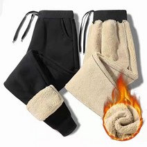 우모복 패딩 바지 양털 면화 야외 카고 느슨한 스포츠 캐주얼