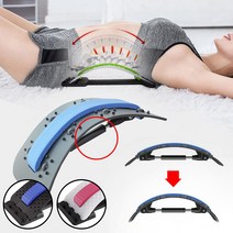 척추 S커브를 살리는 하루10분 스트레칭기 허리스트레칭기 고급형, No.01 척추교정 스트레칭기 블루