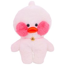 PKTOYS DIY 서프라이즈 행운 만화 귀여운샐리 오리빵빵덕 옷 애착인형 발렌타인 선물 X09, 흰 오리, 30cm