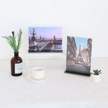 커피숍 매장 POP 메뉴판 사진 액자 아크릴 프레임 A5, 색상:가로형