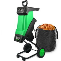 나무가지 분쇄기 톱밥 메이커 나뭇잎 갈갈이 정원관리, 2400W 분쇄기  10m
