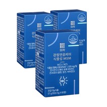 더작 WCS 관절연골케어 식물성 MSM, 3개, 60정