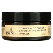 Sukin 수킨 스킨 케어 커피 코코넛 각질 제거 마스크 100ml