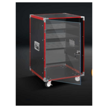 방송 무대 렉케이스 랙 음향 오디오 앰프 장비 선반, 12U 문 있음x트레이없음