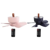 실링팬 타프팬 천장선풍기 대형팬 실링팬 효과미니 USB 천장 선풍기 원격 제어 캠핑 휴대용 캐노피 행잉 팬, 01 파란
