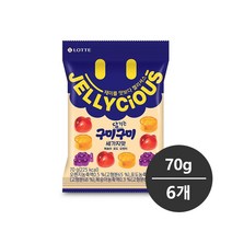 롯데 젤리셔스 구미당기는 구미 70gx6개/무료배송, 6개, 70g