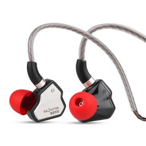 린소울 7Hz 살노트 제로 하이파이 10mm 다이내믹 드라이버 인 이어 이어폰 IEM 금속 복합 다이어프램 스테인레스 스틸 전면 플레이트 탈부착 가능 2핀 OFC 케이블(빨간색), 07 Red with Mic