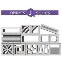 [건축자재팀버주식회사]콘크리트 디자인 블록 - 큐블록 큐브릭스 J시리즈/전화문의 필수/담장/외벽/카페인테리어/주택담벼락/벽돌인테리어/전원주택담장/포인트인테리어/원형벽돌/사각벽돌, R222(200x200x200)