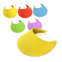 EVA썬캡B형/썬캡만들기/스프링끈/색상랜덤/10개입