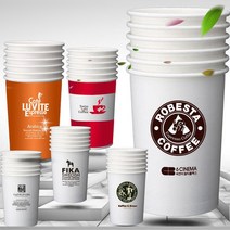 오케이워터 테이크아웃 종이컵 인쇄 카페컵 제작 광고컵 커피컵, 1개
