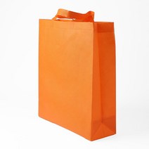 오렌지 비비드컬러 선물포장 부직포 가방 쇼핑백제작 기념일 데이트 종이봉투