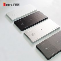 런던톡 빌트인 스마트 엣지 무선충전콘센트 USB 2구 매립형콘센트, D_엣지 무선충전콘센트/다크그레이_MIA-014