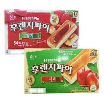 해태제과 후렌치파이 딸기 192g + 후렌치파이 사과 192g 과자세트, 10세트