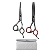 JW Shears XO 시리즈 헤어 커팅 가위 얇은 케이스 포함 15.2cm USA 미국, 5.5
